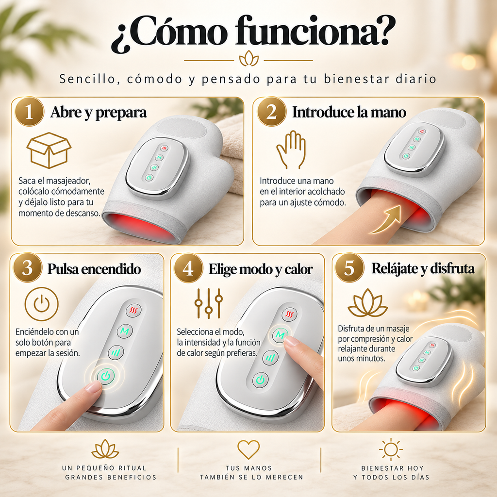 Vitalin™ ✦ Masajeador de Manos con Calor